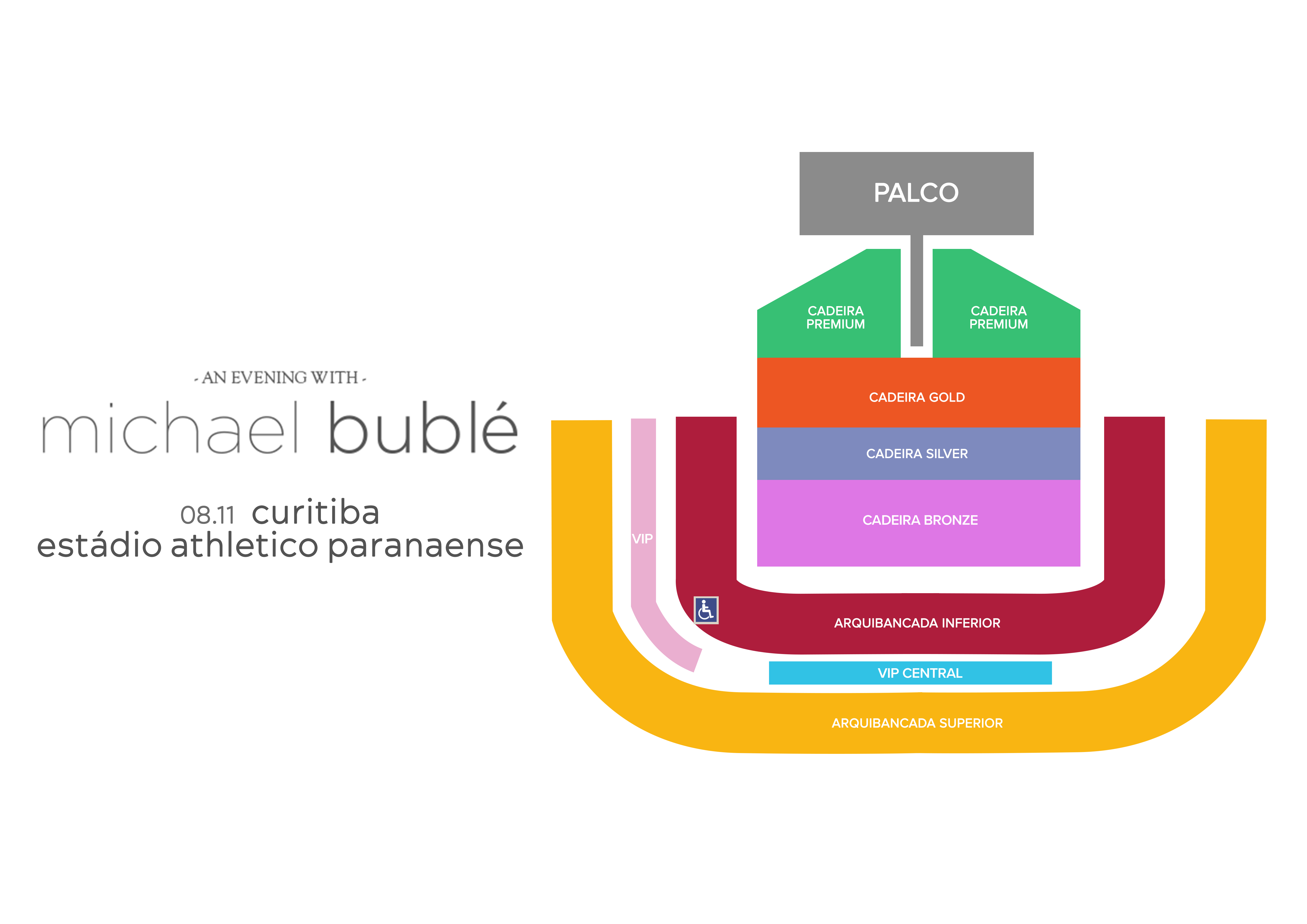 Michael Bublé 2022 - Estádio Athletico Paranaense